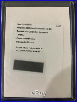 2018-19 Panini Contenders Curry And Durant Redemption Autos