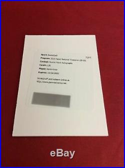 2018-19 Panini National Treasures RC RPA Patch Auto Kevin Knox /99 redemption