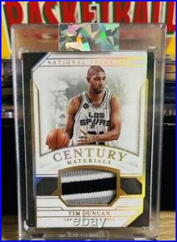 2018-19 Panini National Treasures Tim Duncan Century Materials #CM-TD Patch /10