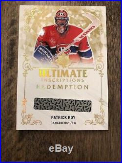 2018-19 Ultimate Collection Ultimate Inscriptions Redemption Patrick Roy SSP