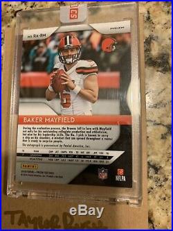 2018 Baker Mayfield Pink Prizm Auto RC Redemption