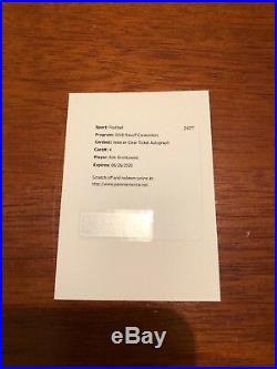 2018 Contenders Rob Gronkowski Veteran Ticket Clear Acetate Auto /10 Redemption
