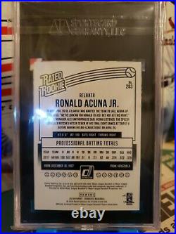 2018 Donruss Wrapper Redemption Ronald Acuna Jr. Rated RC -SGC 10- A&J's Cards