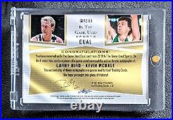 2018 Leaf ITG Larry Bird Kevin McHale Dual Auto Patch Jersey #/5 Celtics Legends