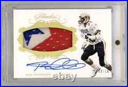 2018 Panini Flawless Rod Woodson Game Used Nasty Patch Auto Gold /10 HOF