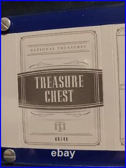 2018 Panini National Treasures Treasure Chest 24 Player Worn Jersey Booklet