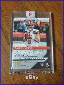2018 Prizm Baker Mayfield Silver Rookie Auto Cleveland Browns Sealed Redemption