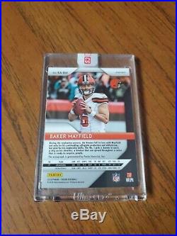 2018 Prizm Baker Mayfield Silver Rookie Auto Cleveland Browns Sealed Redemption
