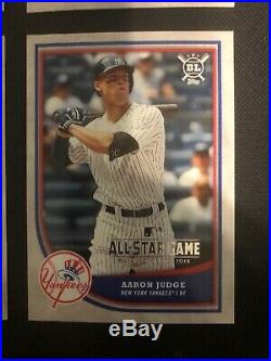 2018 Topps Big League All Star Game Redemption 6 Card Set Mike Trout Aaron Judge