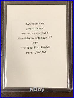 2018 Topps Finest Mystery Redemption #1 Acuna Torres Soto Ohtani