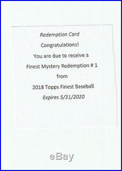 2018 Topps Finest Mystery Redemption Signed Auto SP 11390 Ohtani Acuna Torres
