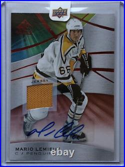 2019-20 Sp Game Used Jersey Auto Mario Lemieux Ssp No. 70 Upper Deck Redemption