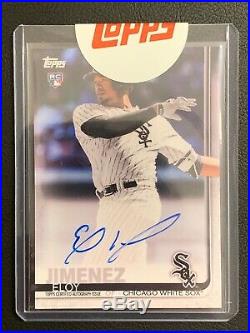 2019 Eloy Jimenez Topps Series 1 Rookie Auto Mystery Redemption Chicago