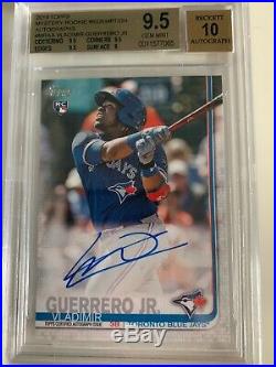 2019 TOPPS SERIES 1 MYSTERY ROOKIE REDEMPTION A AUTO VLAD GUERRERO Jr 9.5/10 BGS