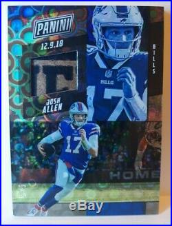 2019 The National Josh Allen Game Used-12/9/18- 5/5 Ebay 1/1 SWEAT RELIC