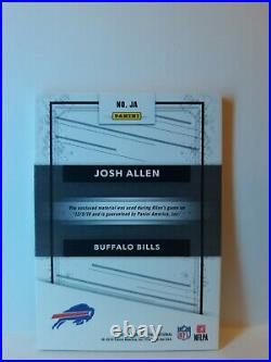 2019 The National Josh Allen Game Used-12/9/18- 5/5 Ebay 1/1 SWEET RELIC