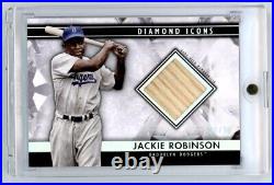 2019 Topps Diamond Icons Jackie Robinson Game Used Bat Relic SP /10 Dodgers HOF