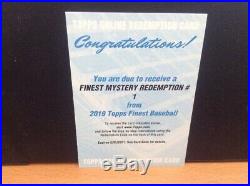 2019 Topps Finest Mystery Redemption #1 Auto Autograph SSP SP 11,465 Packs Rare