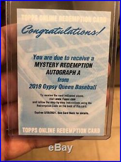 2019 Topps Gypsy Queen Mystery Redemption RC Auto A Vladimir Guerrero Jr. SP