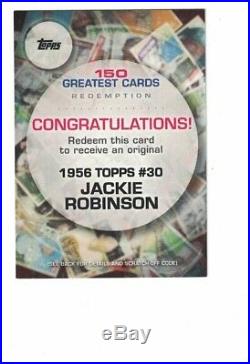 2019 Topps Series #1 Greatest Cards 1956 JACKIE ROBINSON Redemption 1 68,768