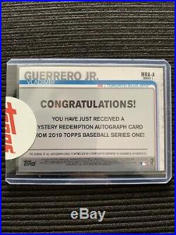 2019 Topps Series 1 Vladimir Guerrero Jr Rookie Auto (Mystery Redemption A)