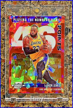 2020-21 Panini Contenders Optic Prizm LeBron James Playing The Numbers 46 Points