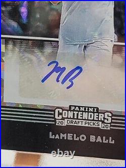 2020-21 Panini Encased Conterders Lamelo Ball Cracked Ice /23 Auto