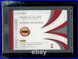 2020-21 Panini Immaculate Sole of the Game Hakeem Olajuwon Game Used Sneaker /25