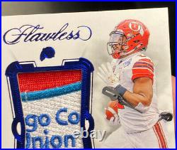 2020 Flawless Colligate Zack Moss #136 Bowl Game Patch Rookie Auto RPA 1/15 Utah