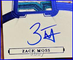 2020 Flawless Colligate Zack Moss #136 Bowl Game Patch Rookie Auto RPA 1/15 Utah