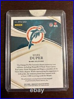 2020 Immaculate Collection Mark Duper Premium Jumbo Game Used Patch Auto /99