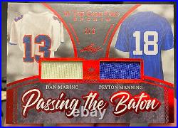 2020 Leaf In The Game Used Passing The Baton Dan Marino & Peyton Manning 2/3