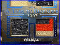 2020 Leaf In the Game Used Quad Patch Relic Tom Brady 17/35 A Year to Remember