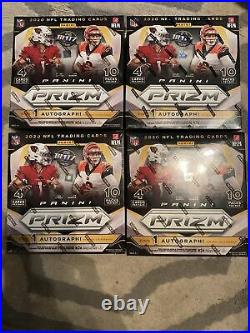 2020 NFL PRIZM MEGA BOX 4 Mega Box lot! 10 Packs Per box 4 Cards Per Pack