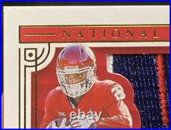 2020 National Treasure CeeDee Lamb College Silhouettes Bowl Game Patch Auto 2/5