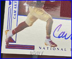 2020 National Treasures Cam Akers Independence Bowl Game Patch Auto RPA /10