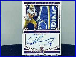 2020 National Treasures Chase Claypool Bowl Game Patch RC Auto /10 RPA Irish