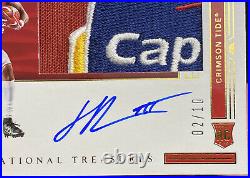 2020 National Treasures Henry Ruggs lll Capital Bowl Game Patch Auto Rookie /10