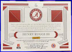 2020 National Treasures Henry Ruggs lll Capital Bowl Game Patch Auto Rookie /10