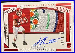 2020 National Treasures Henry Ruggs lll Citrus Bowl Game Patch Auto Rookie /10