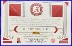 2020 National Treasures Henry Ruggs lll Citrus Bowl Game Patch Auto Rookie /10