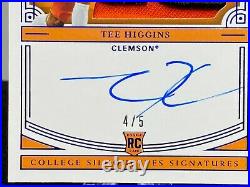 2020 National Treasures Tee Higgins National Championship Bowl Game Patch 4/5