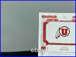2020 National Treasures Zach Moss Bowl Game Patch Rookie Auto FOTL Emerald 2/5