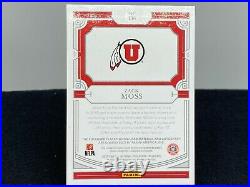 2020 National Treasures Zack Moss #136 Bowl Game Patch Rookie Auto RPA 4/10 Utah