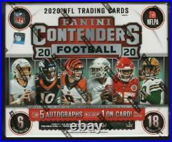 2020 Panini Contenders Football 1 Hobby Box NEW FACTORY SEALED FROM FRESH CASE