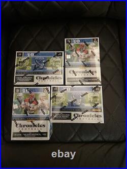 2020 Panini NFL Chronicles Football Cards LOT OF 4 Blaster Boxes FACTORY SEALED