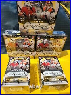 2020 Panini Prizm Football 3 Mega Box Walmart 40 Cards plus 2 Blaster Boxes