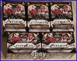 2020 Panini Prizm NFL Football Blaster Box CARDS LOT OF 5 NEW SEALED EXCLUSIVE
