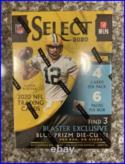 2020 Panini Select NFL Trading Cards Blaster Exclusive Factory Sealed