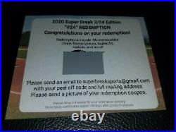 2020 Super Break The Bar 2/24 Mystery Redemption #24 Framed Game Used Piece